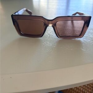 Salvatore Ferragamo Brown Square Sunglasses
